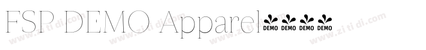 FSP DEMO Apparel字体转换